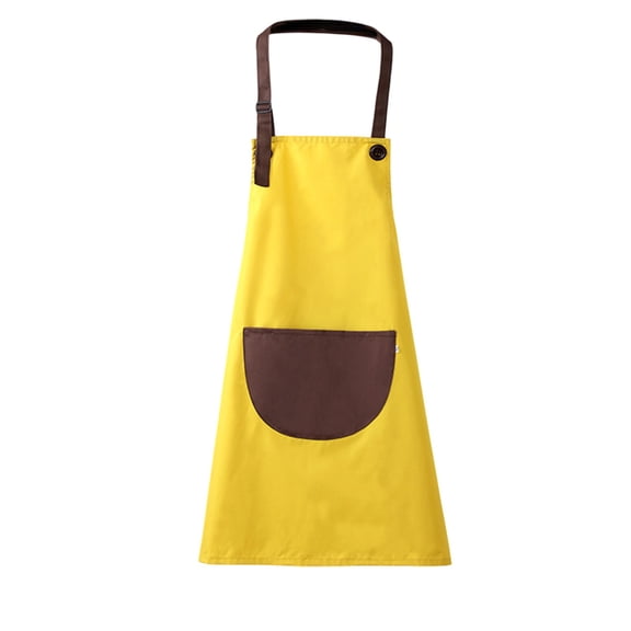 Leodye 1 Packs Artist Aprons for Painting, Adjustable Waterproof Gardening Apron Cute Paint Apron with Pockets for Painting Cooking Baking-17*23IN