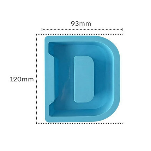 Leodye 1 Pcs Alphabet Cake Baking Mould, Fondant Molds Fruit Tools for Birthday Christmas Party Decorations-3.94*4.72IN