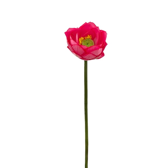 Leodye 1 Pcs Floating Artificial Lotus Flowers Decor Floating Pond Decor Water Lily Home Decoration-33.4*11.8in