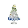 thumbnail image 1 of Leodye 1 Pcs Mini Christmas Tree Glass Gifts Set Ornaments Small Glass Christmas Tree Gifts Holiday Dollhouse Miniature Winter Figurines for Crafts DIY Holiday Xmas Party-15.74x25.19 in, 1 of 6