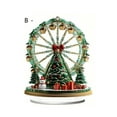 thumbnail image 1 of Leodye 1 Pieces 2D Flat Christmas Tree Ornaments Set Funny Santa Claus Wood Ornaments Mooning Santa Claus Snowboarding Christmas Xmas Tree Ornament-7.87*5.91in, 1 of 5