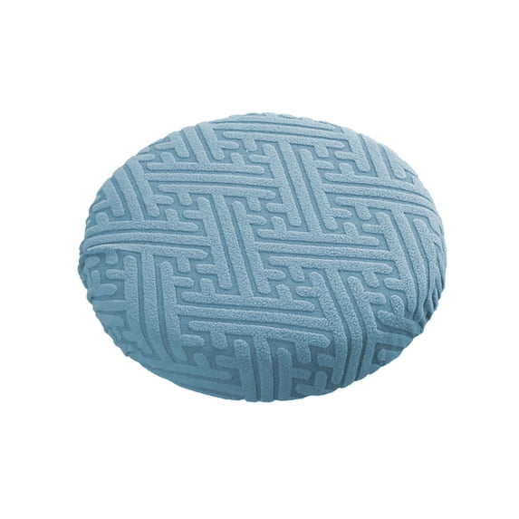 Leodye 1 Pieces Round Stool Seat Covers Washable Stool Cushion Slipcover Elastic Chair Covers for Chair -11.81-14.17in