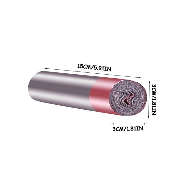 Leodye 1 Roll Portable Disposable Drawstring Garbage Bag Leak Proof Plastic Bag for Home Kitchen office Travel and Daily Trash Collection -5.91*1.81IN