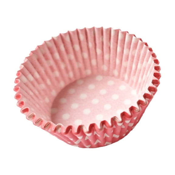Leodye 100 PCS PVC Cake Liners Disposable Baking Cups Muffin Wrappers for Baking Party Dessert and Kitchen Food Preparation -2.75 x 2.5inch.