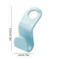 thumbnail image 1 of Leodye 100 PCS Stackable Windproof Hook Hanger Easy Hook Closet Organizer for Home Storage -2.16*0.78IN, 1 of 3