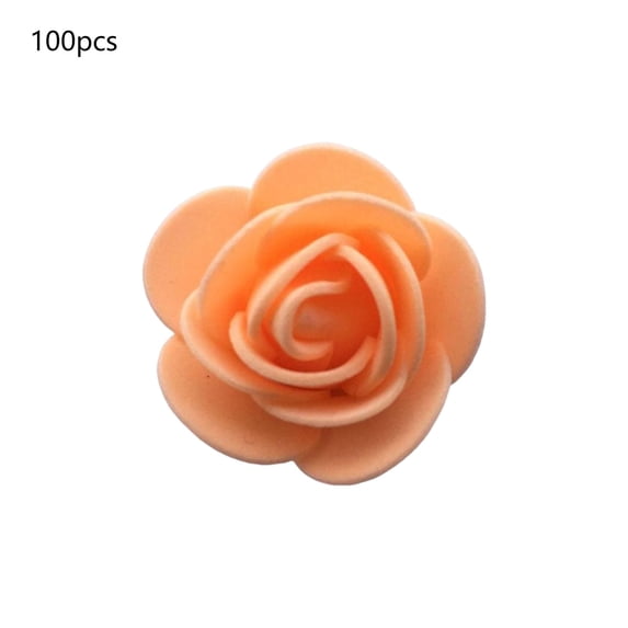 Leodye 100PCS Foam Artificial Rose Realistic Festive Home Party Valentine’s Day Ambience Decoration Flower -1.37*0.78 inches