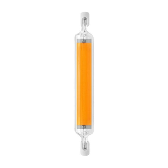 Leodye 1PCS 10W Dimmable LED R7s Bulb - 78mm/118mm Glass Tube COB Ceramics, Super Bright -4.65in
