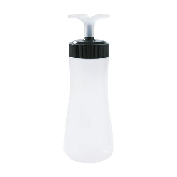Leodye 1PCS 11oz Flip-top Condiment Squeezing Bottles - for Oil/Icing/Liquids/Hot Condiments, Leak-proof Design -7.67x2.36x2.36in