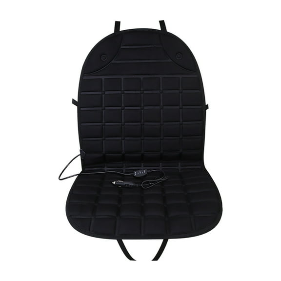 Leodye 1PCS 12V Heated Seat Cushion - with Smart thermostat, for office Chairs & Home Seats-37.4*17.7*0.78IN