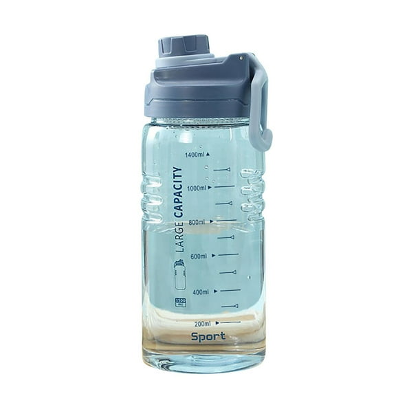 Leodye 1PCS 1500ML Large Capacity Sports Water Cup with Straw Outdoor Fitness Leakproof Space Kettle -11.02 inches × 3.94 inches