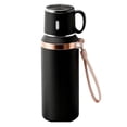 thumbnail image 1 of Leodye 1PCS 2-in-1 Stainless Steel Vacuum Insulated Water Bottle with Built-In Cup Lid, Leak-Proof Sports Flask for Travel, Camping, Fitness and Daily Use -3*3*9in, 1 of 2