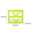 thumbnail image 1 of Leodye 1PCS 2 layers Plastic Desktop Drawer Organizer - Small Case for Sundries & Tiny Objects, office/Home Storage -5.12×3.54×3.15IN, 1 of 3