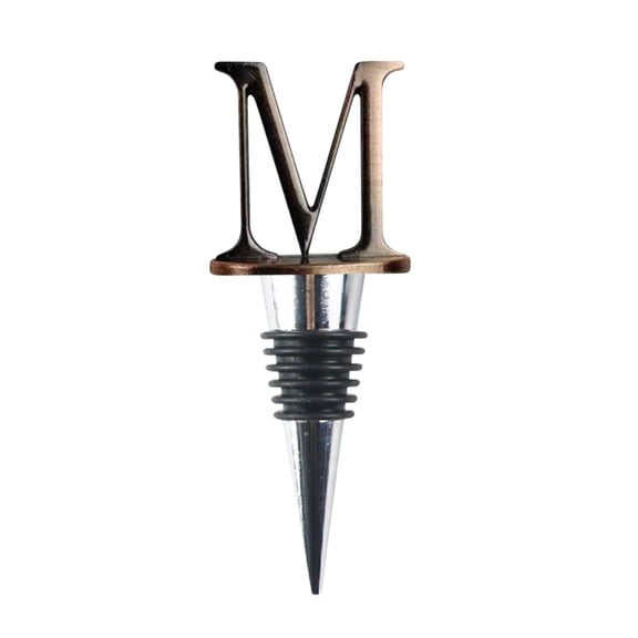 Leodye 1PCS 26 English Alphabet Wine Stoppers - Party Favors for Wine Bottles, Decorative & Practical