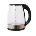 thumbnail image 1 of Leodye 1PCS 2L Glass & Stainless Steel Electric Kettle Household Water Boiler Automatic Power off Health Pot for Home Daily Water Heating -8.07*8.86IN, 1 of 6