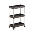 thumbnail image 1 of Leodye 1PCS 3-Tier Wide Storage Cart Rack Sturdy Multi-use Home/Dorm Narrow Space Miscellaneous Storage Solution -22.83x15.75x7.87in, 1 of 6