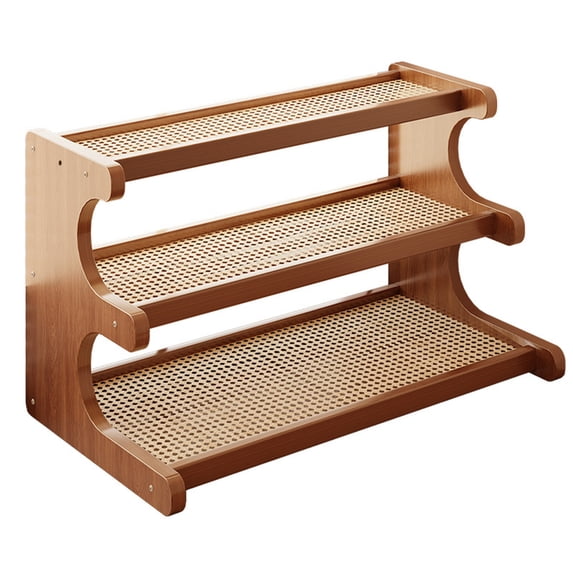 Leodye 1PCS 3-Tier Wooden Mug Rack, Countertop Coffee Cup Organizer for Coffee Station, Cabinet & Kitchen -12.2x11.8x7.87in