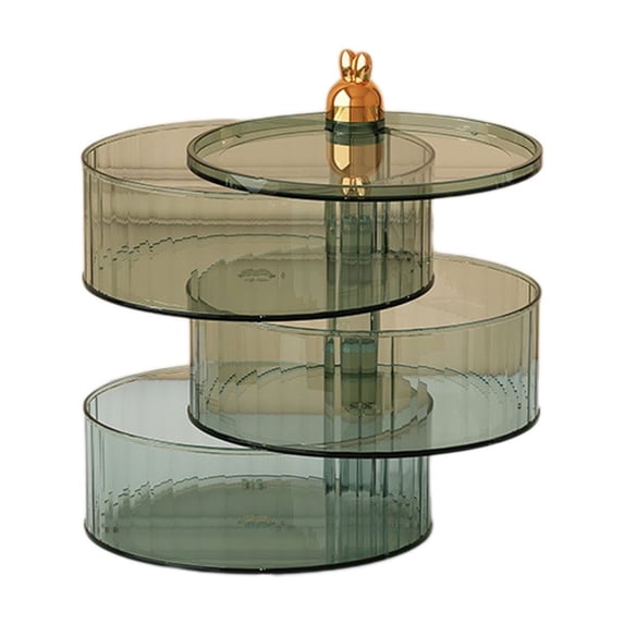 Leodye 1PCS 3-compartment Snack Serving Tray - with Lid & Handle, for Party/Adult Fruit/Produce -9.45x7.09in