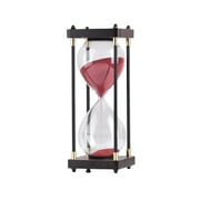 Leodye 1PCS 30-Minute Glass Hourglass Timer Decorative Precise Home/office Desktop Ornament Time Keeper -9.84x3.74x3.74 inches