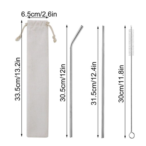 Leodye 1PCS 304 Color Stainless Steel Straw Set Reusable Design Bar Drinks Milk Tea Portable Drinking Accessory