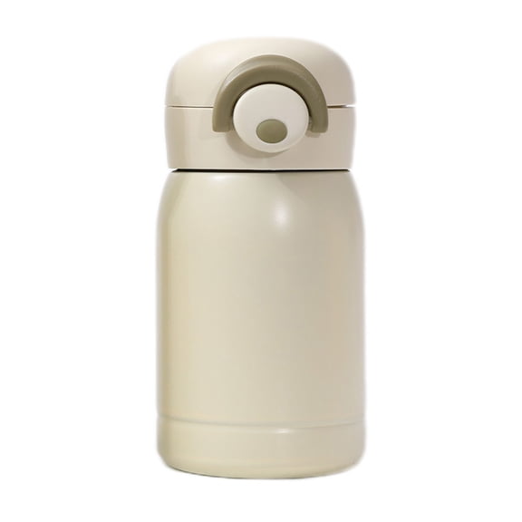 Leodye 1PCS 304 Stainless Steel Insulated Cup - Double-layer Vacuum Bouncing Lid, Mini Pocket Size for Students -2.87×2.75×2.67in