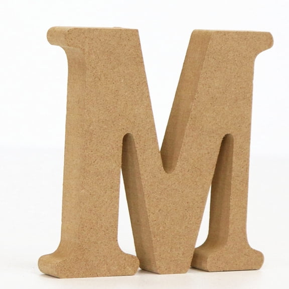 Leodye 1PCS 3D Log Wooden Letters, Wooden Alphabet Wall Letter for Wall Decor Decorative - Wood Crafts Standing Letters Slices Sign Board Decoration for Party Decor -3.94×3.94×0.59IN