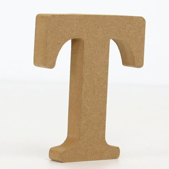 Leodye 1PCS 3D Log Wooden Letters, Wooden Alphabet Wall Letter for Wall Decor Decorative - Wood Crafts Standing Letters Slices Sign Board Decoration for Party Decor -3.94×3.94×0.59IN