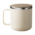 thumbnail image 1 of Leodye 1PCS 400ml Stainless Steel Coffee Mug - Double Wall Insulated Travel Coffee Mug, Unbreakable Metal Coffee Cup for Camping, office & Car, Leakproof with Handle-3.9*3.4*3.4IN, 1 of 6