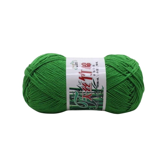 Leodye 1PCS 50g Charcoal Cotton Yarn - Soft Milk Cotton Thread for Hand Knitting & Crochet