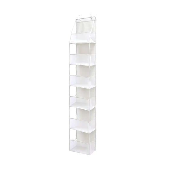 Leodye 1PCS 6 Compartment Behind Door Hanging Storage Bag Large Capacity Wall Organizer Pouch for Bedroom Dorm Wardrobe Small Item Sorting -11.81x5.91x62.99in
