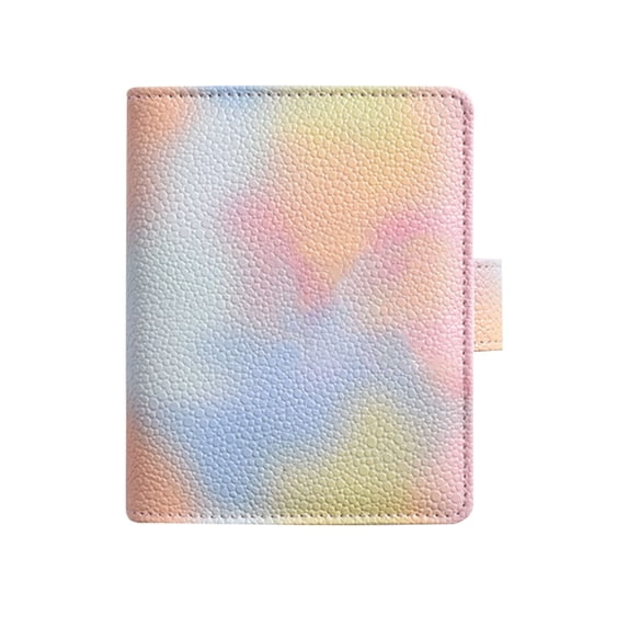 Leodye 1PCS 6-Ring Savings Wallet Binder, Cash Organizer Notebook for Work & Travel -5.7*4.6IN