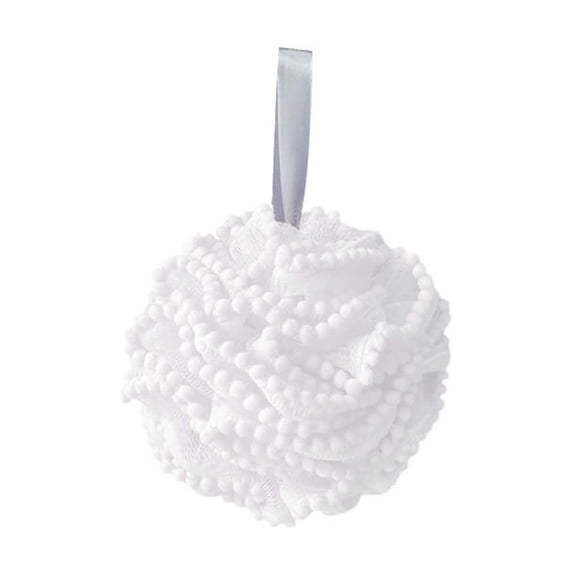 Leodye 1PCS 80g Mesh Bath Loofah Sponge - Body Wash Pouf, Scrunchie for Exfoliation -5.51IN
