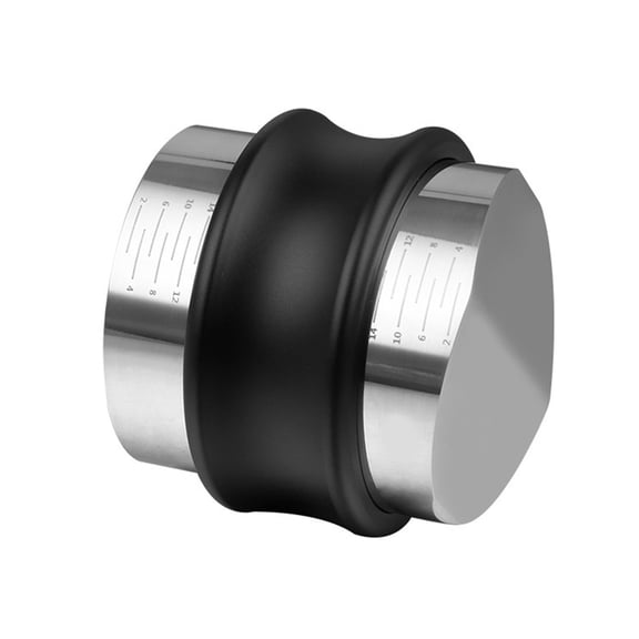 Leodye 1PCS Adjustable Depth Coffee Distributor & Tamper Precise Durable Home Cafe Espresso Hand Tamping Leveler Tool -2.1IN