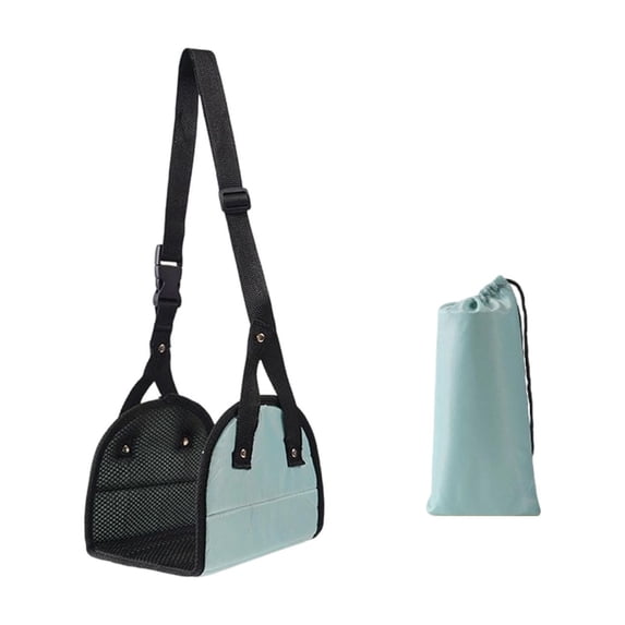 Leodye 1PCS Adjustable Foldable Travel Foot Rest Hammock Hanging Leg Support Sling for Airplane Car office Long Journey Leg Support -19.29x18.11x7.87in