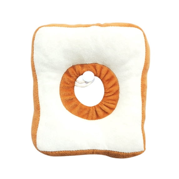 Leodye 1PCS Adjustable Soft Recovery Collar - Post-surgery Bread-shaped Neck Cone, Pet Clothing -8.2*7.4*1.5in