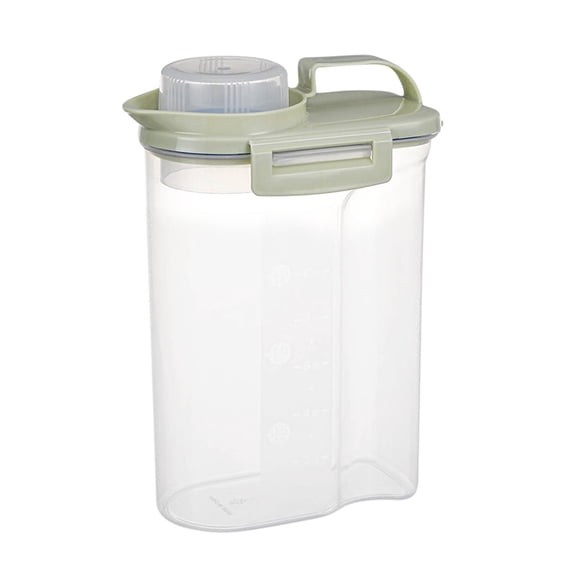 Leodye 1PCS Airtight Food Containers Kitchen Home Storage Stackable Jars with Lid for Pet Food Treats Cabinet Organization -7.5*3.9*10.6IN