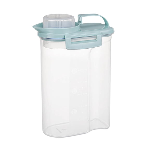 Leodye 1PCS Airtight Food Storage Containers with Lids, Stackable Kitchen Canisters for Dry Goods, Pet Food, Treats, Grains and Snacks, Cabinet Organizer -7.5*3.9*10.6IN