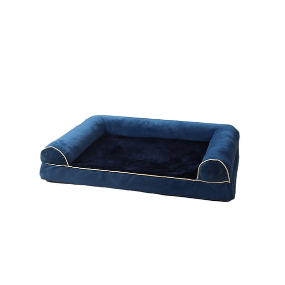 Leodye 1PCS All-season Square Pet Kennel - Breathable Foam Pet Bed (Summer Cool/Winter Warm) -15.7×11.8×3.54nch
