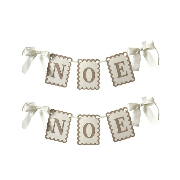 Leodye 1PCS Alphabet Banner - Children's Birthday/Weekend Party Backdrop Decoration -6.30x4.53in