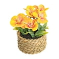 thumbnail image 1 of Leodye 1PCS Artificial Flower Potted Plant, Realistic Faux Floral Arrangement for Home Living Room Dining Table Bedroom office and Spring Summer Decor -4.72x4.72in, 1 of 6