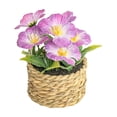 thumbnail image 1 of Leodye 1PCS Artificial Flower Potted Plant, Realistic Faux Floral Arrangement for Home Living Room Dining Table Bedroom office and Spring Summer Decor -4.72x4.72in, 1 of 6