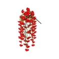 thumbnail image 1 of Leodye 1PCS Artificial Hanging Flowers, Realistic Faux Floral Wall Decor with Rattan for Indoor Home Scene Arrangement -29.52IN, 1 of 6