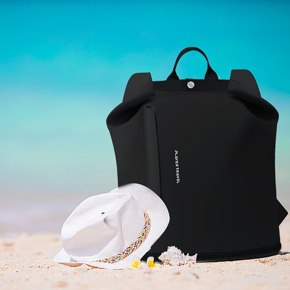Leodye 1PCS Beach Backpack with Wet/Dry Compartments - Sports Duffel Bag for Swimsuit & Shoe Storage -13.38*7.08*17.71IN