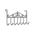 thumbnail image 1 of Leodye 1PCS Behind the Door Hooks Wholesale No-punch Multifunctional Hanging Clothes Entry Door Hanging Rack Wall Door Back Hanging Clothes Hooks-16.14x9.05x2.36in, 1 of 6