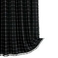 thumbnail image 1 of Leodye 1PCS Bohemian Farmhouse Striped Shower Curtain Linen Tassel Water Repellent Design Vintage Country Bathroom Curtain Set -35.43x70.86in, 1 of 7