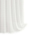 thumbnail image 1 of Leodye 1PCS Bohemian Farmhouse Striped Shower Curtain Linen Tassel Water Repellent Design Vintage Country Bathroom Curtain Set -35.43x70.86in, 1 of 7