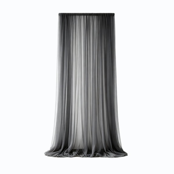 Leodye 1PCS Breathable Sheer Mesh Window Curtain Sun Blocking Decor Drape Suitable for Outdoor Terrace, Porch and Indoor Window Soft Light Shielding -118×29.5×0.39in
