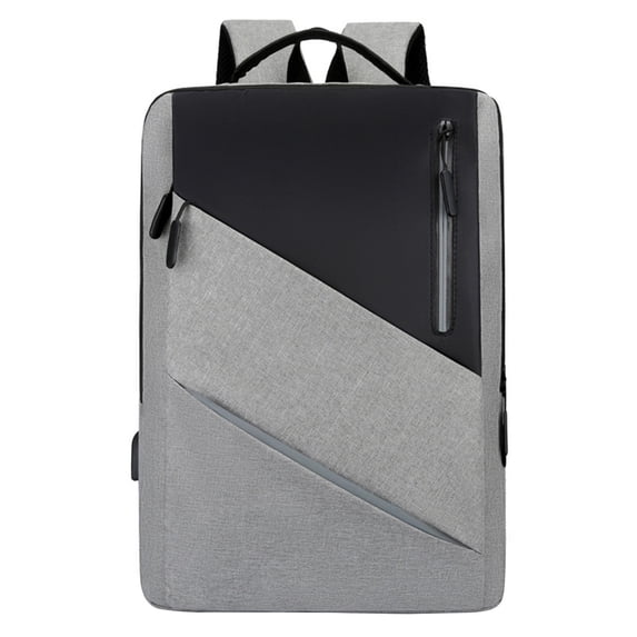 Leodye 1PCS Business Slim Laptop Backpack with USB Port Water-resistant Design Notebook Travel Bag for Men Women -17.72x11.81x5.12in