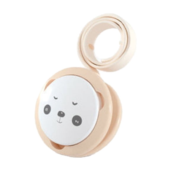Leodye 1PCS Cartoon Silicone Pacifier Chain Drop-proof Soft Elastic Design Teething Toy Easy-clean Accessory -9.84 inches