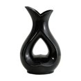thumbnail image 1 of Leodye 1PCS Ceramic-look Plastic Vase Non-fragile Design Home Wedding Dining Table Bookshelf Decor Warm House Gift Accessory -3.4 * 3.1 * 5.5in, 1 of 6