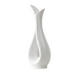 thumbnail image 1 of Leodye 1PCS Ceramic-look Plastic Vase Non-fragile Design Home Wedding Dining Table Bookshelf Decor Warm House Gift Accessory -3.5 * 3.1 * 8.3in, 1 of 6